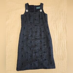 H. Moser Vintage Ramie Dress German Edelweiss Midi Lagenlook Drindl Ocktoberfest